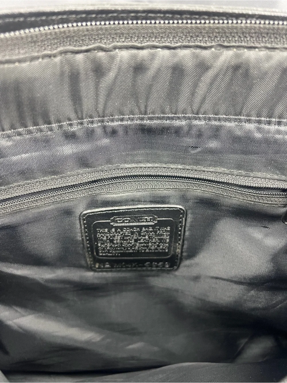 Coach Leatherwear League Messenger Commuter Black Bag Front Flap Magnet Front